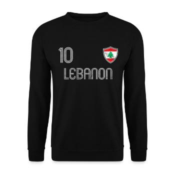 Liban équipe de football - Sweat-shirt Unisexe - noir - Devant - Alina (178cm) & Michal (187cm)