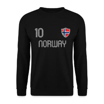 Norway Football Team - Unisex Sweatshirt - black - Front - Alina (178cm) & Michal (187cm)