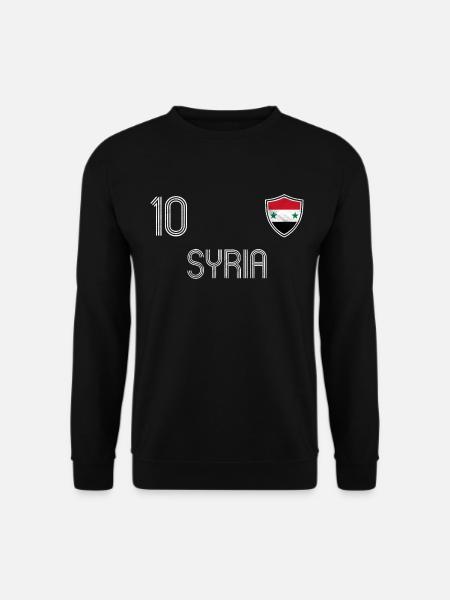Syrien Fußball Mannschaft - Unisex Pullover - Schwarz