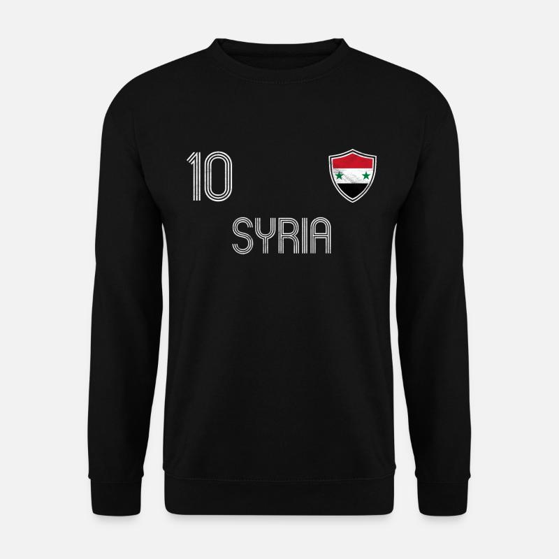 Syrien Fußball Mannschaft - Unisex Pullover - Schwarz