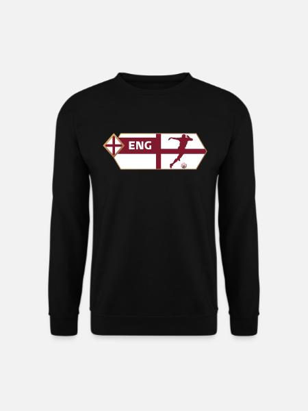 England Fußball Flagge Trikot – England Tshirt - Unisex Pullover - Schwarz