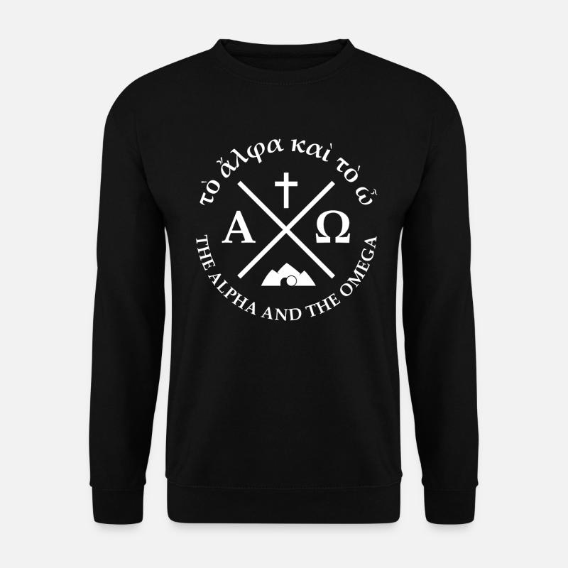 THE ALPHA AND THE OMEGA - Unisex Pullover - Schwarz