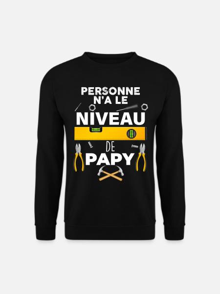 Papy le bricoleur parfait - Sweat-shirt Unisexe - noir