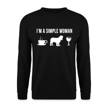 Pet Cocker Spaniel Dog Sweet Puppy Owner - Unisex Sweatshirt - black - Front - Alina (178cm) & Michal (187cm)
