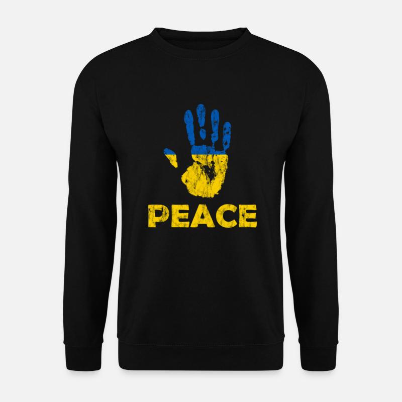 Main Paix Ukraine - Sweat-shirt Unisexe - noir