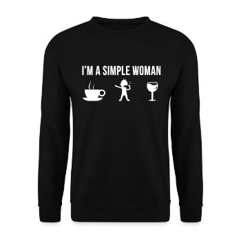 Drôle Formateur Carrière professionnelle Simple - Sweat-shirt Unisexe - noir - Devant - Alina (178cm) & Michal (187cm)