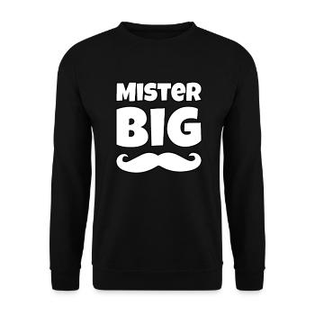 Mister Big - Unisex Sweatshirt - black - Front - Alina (178cm) & Michal (187cm)