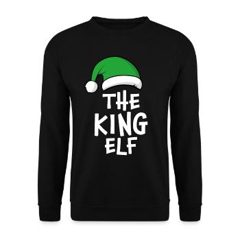 The King Elf - Unisex Sweatshirt - black - Front - Alina (178cm) & Michal (187cm)