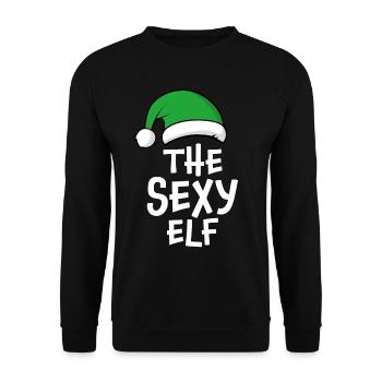 The Sexy Elf - Unisex Sweatshirt - black - Front - Alina (178cm) & Michal (187cm)
