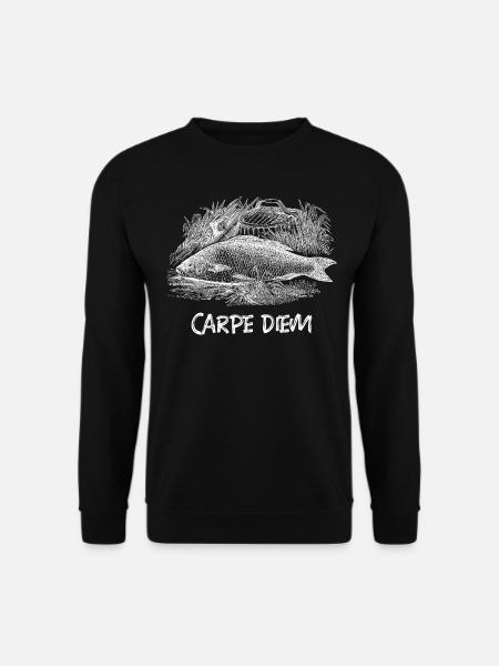 Karpfenfischen - Unisex Pullover - Schwarz