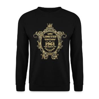 1961 - Unisex Sweatshirt - black - Front - Alina (178cm) & Michal (187cm)