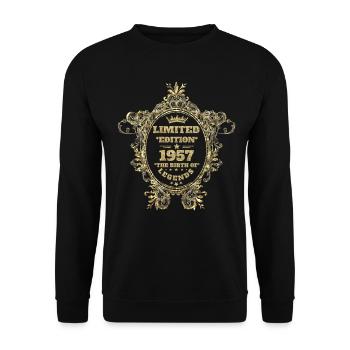 Édition limitée 1957 - Sweat-shirt Unisexe - noir - Devant - Alina (178cm) & Michal (187cm)