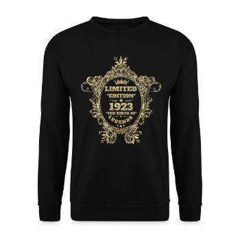 Limited Edition 1923 - Unisex Pullover - Schwarz - Vorne - Alina (178cm) & Michal (187cm)