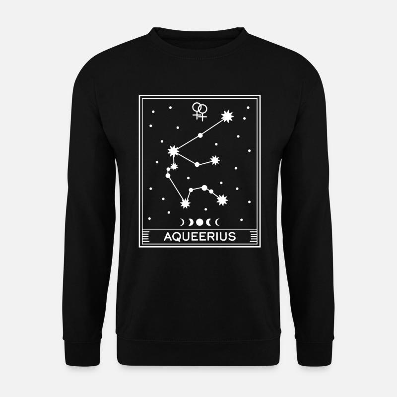 Aqueerius Lesbisch - Unisex Pullover - Schwarz
