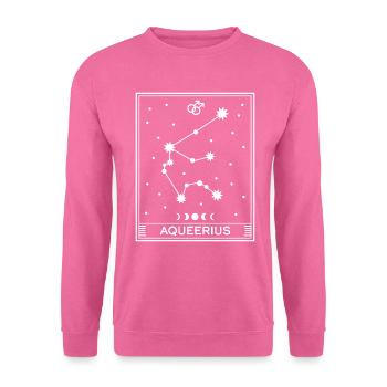 Aqueerius Männchen - Unisex Pullover - Pink - Vorne
