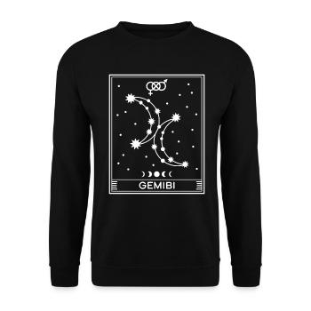 Gemibi - Sweat-shirt Unisexe - noir - Devant - Alina (178cm) & Michal (187cm)