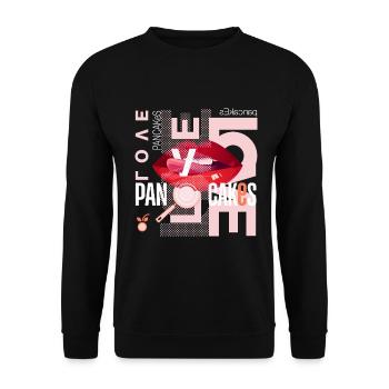 I Love Pancakes - Unisex Sweatshirt - black - Front - Alina (178cm) & Michal (187cm)
