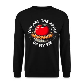 TU ES LA POMME DE MON GÂTEAU - Sweat-shirt Unisexe - noir - Devant - Alina (178cm) & Michal (187cm)