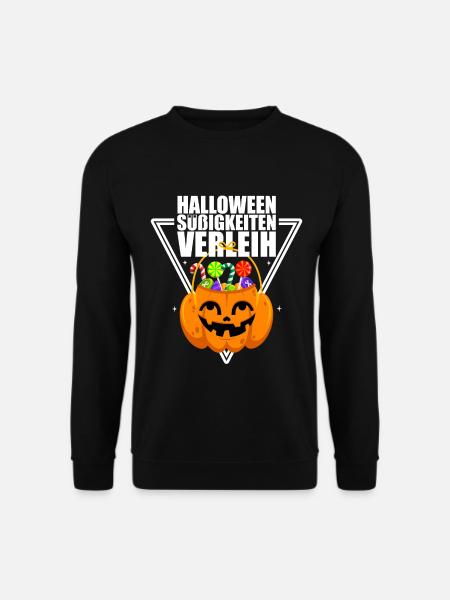 Halloween Süßigkeiten Verleih Partyshirt - Unisex Pullover - Schwarz