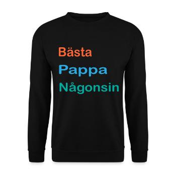 Meilleur père jamais amoureux de la fête des pères - Fête des pères - Sweat-shirt Unisexe - noir - Devant - Alina (178cm) & Michal (187cm)