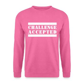 DÉFI ACCEPTÉ - Sweat-shirt Unisexe - rose - Devant