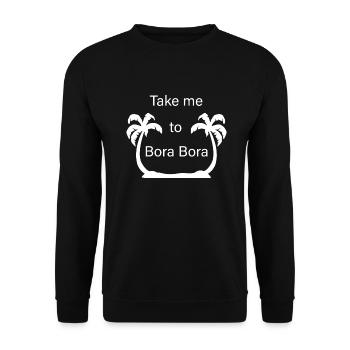 Bora Bora, Paradis, Cadeau - Sweat-shirt Unisexe - noir - Devant - Alina (178cm) & Michal (187cm)