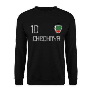 Chechnya Football Team - Unisex Sweatshirt - black - Front - Alina (178cm) & Michal (187cm)