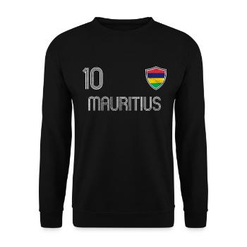 Mauritius Football Team - Unisex Sweatshirt - black - Front - Alina (178cm) & Michal (187cm)