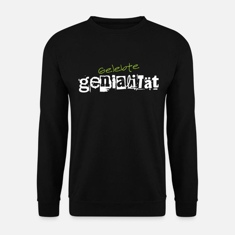 Gelebte Genialität Wissenschaft Erfinder Gewinner - Unisex Pullover - Schwarz