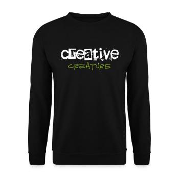 künstlerisch Kreatives Wesen Designer Theater - Unisex Pullover - Schwarz - Vorne - Alina (178cm) & Michal (187cm)