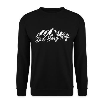Der Berg Ruft - Unisex Pullover - Schwarz - Vorne - Alina (178cm) & Michal (187cm)