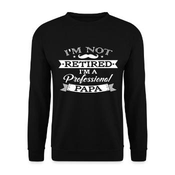 Fête des Pères - Sweat-shirt Unisexe - noir - Devant - Alina (178cm) & Michal (187cm)