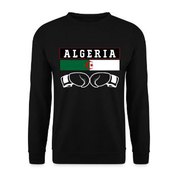 Algerian boxers - Unisex Sweatshirt - black - Front - Alina (178cm) & Michal (187cm)