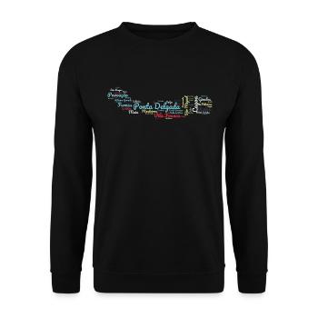 Ponta Delgada São Miguel Azores - Unisex Sweatshirt - black - Front - Alina (178cm) & Michal (187cm)