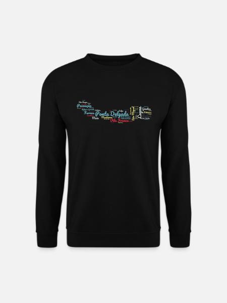 Ponta Delgada São Miguel Azoren - Unisex Pullover - Schwarz