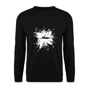 Swimming Swimmers Swimming pool Outdoor pool Swimmer - Unisex Sweatshirt - black - Front - Alina (178cm) & Michal (187cm)