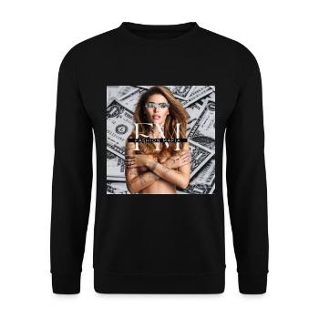 Fashion Mafia X - Unisex Sweatshirt - black - Front - Alina (178cm) & Michal (187cm)