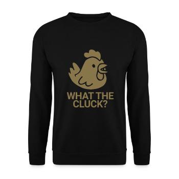 Qu’est-ce que c’est que ce gloussement ? - Sweat-shirt Unisexe - noir - Devant - Alina (178cm) & Michal (187cm)