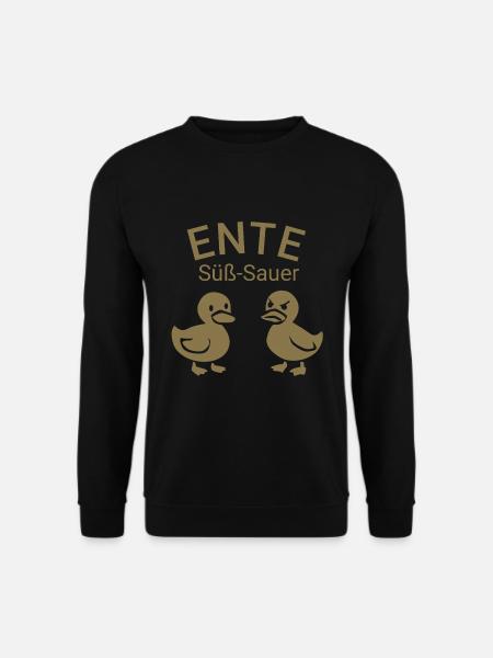 Ente süß-sauer - Unisex Pullover - Schwarz