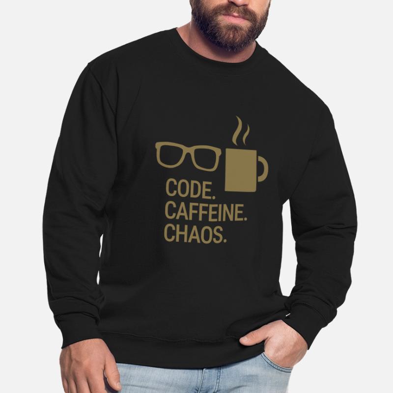 Code. Caféine. Chaos. Sweat-shirt Unisexe