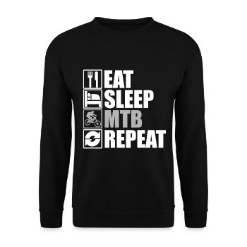 VTT vtt VTT - Sweat-shirt Unisexe - noir - Devant - Alina (178cm) & Michal (187cm)
