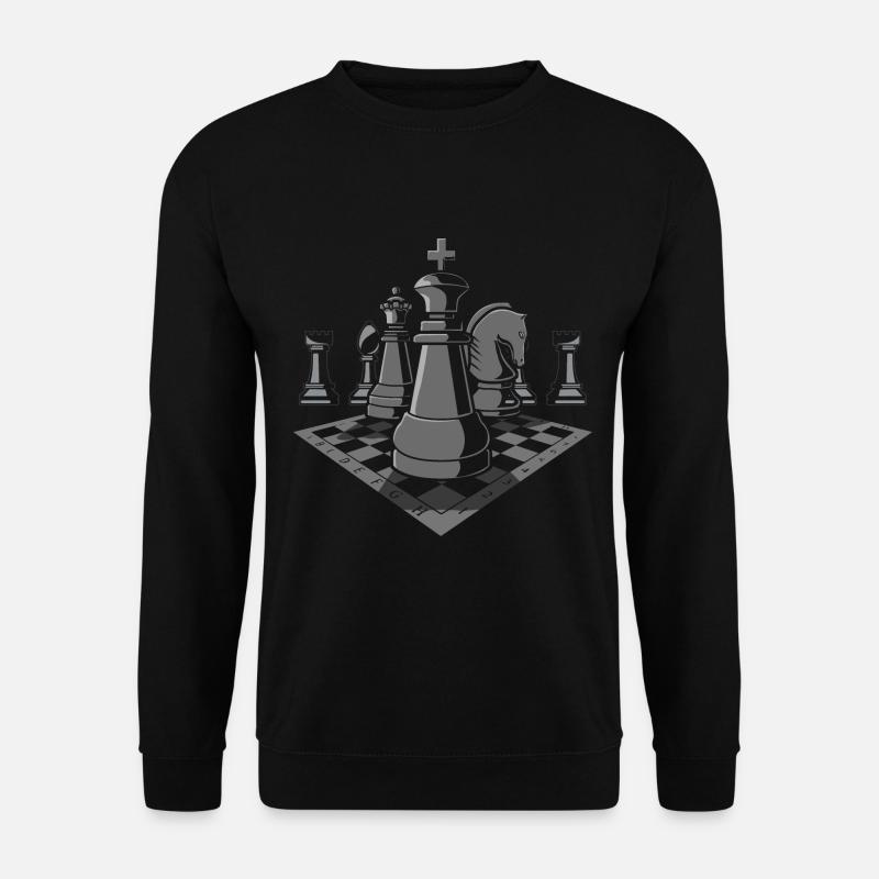 Schach Schachfigur - Unisex Pullover - Schwarz