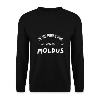 Moldus - Sweat-shirt Unisexe - noir - Devant - Alina (178cm) & Michal (187cm)
