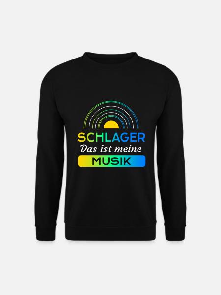 Schlager - Das ist meine Musik - Unisex Pullover - Schwarz