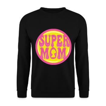 Mother's Day Mom Mom Mom - Unisex Sweatshirt - black - Front - Alina (178cm) & Michal (187cm)