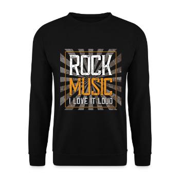 Rock Music - Unisex Pullover - Schwarz - Vorne - Alina (178cm) & Michal (187cm)