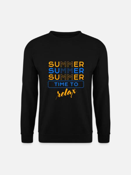 Summer Time to relax EV - Unisex Sweatshirt - black