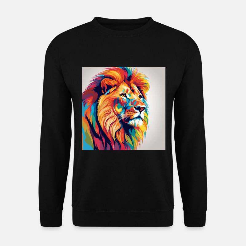 Löwe - Unisex Pullover - Schwarz