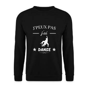 J'peux pas j'ai danse - Sweat-shirt Unisexe - noir - Devant - Alina (178cm) & Michal (187cm)