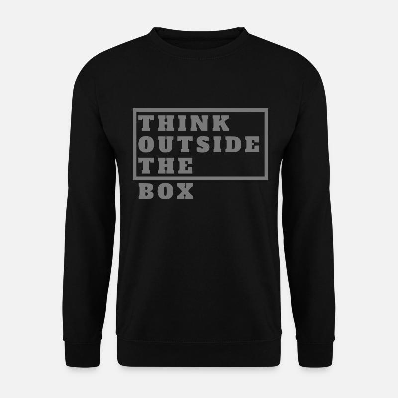 think outside the box - Unisex Pullover - Schwarz